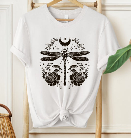 Floral Dragonfly T-shirt