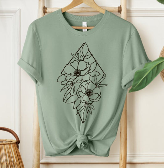 Geometric Floral T-shirt