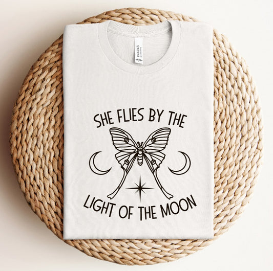 She Flies by the Light of the Moon T-shirt