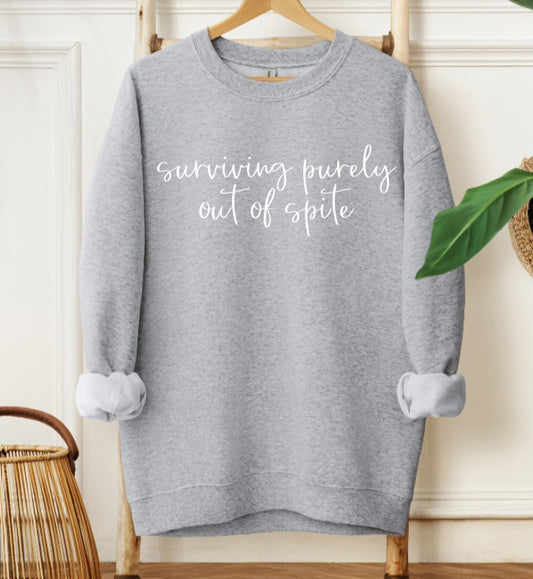 Surviving Purely out of Spite Pullover
