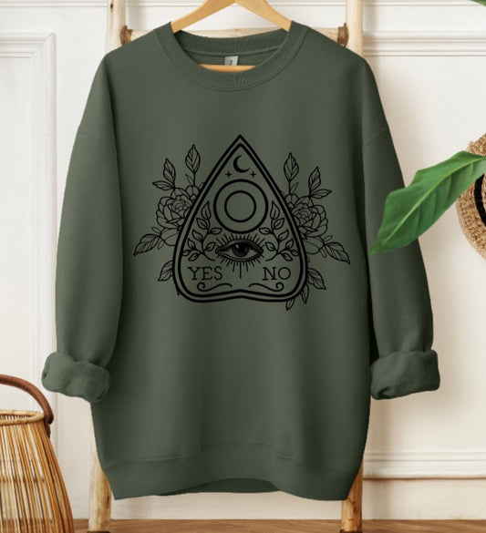 Yes No Planchette Pullover