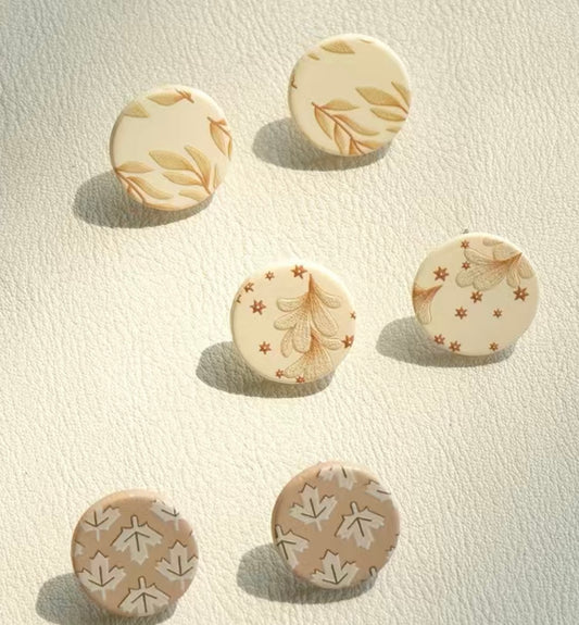 Fall stud Earrings - 3 pack