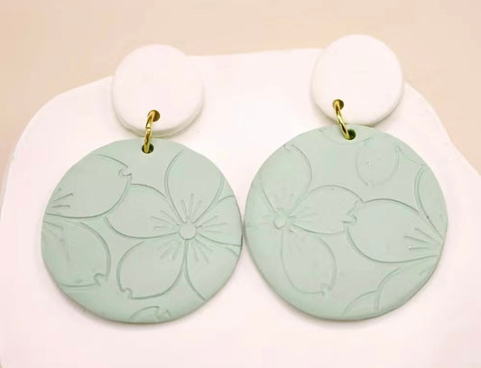 Sage Floral Earrings