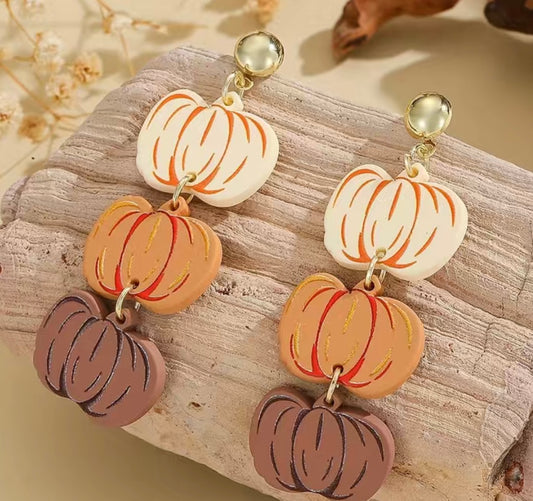 Pumpkin Drop Earrings