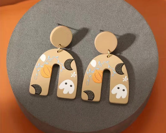 Nude Halloween Earrings