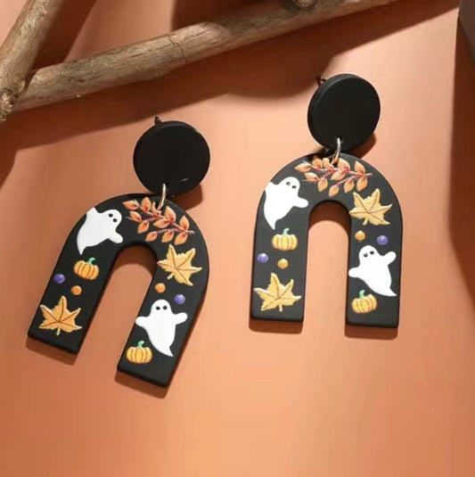 Fall Ghostie Earrings