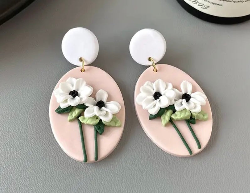 Blush Floral Earrings
